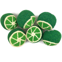 Hacky Sacks: Lemon Lime Design Worry Dolls