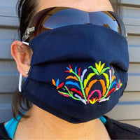 NEW: Embroided Reusable Face Mask - Made in Mexico Worry Dolls