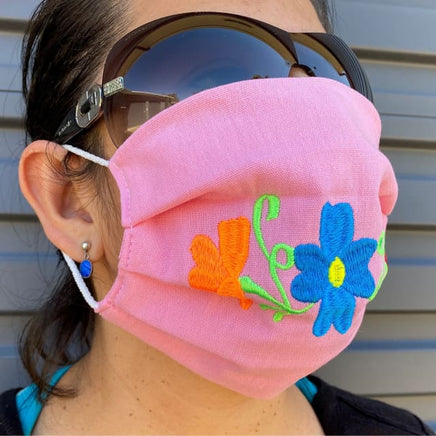 NEW: Embroided Reusable Face Mask - Made in Mexico Worry Dolls