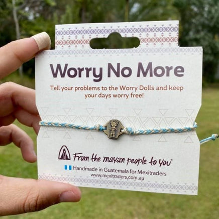 Worry Doll Metal Lucky Charm - Mayan Friendship Bracelet Worry Dolls