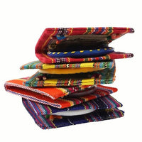 Worry Dolls Mirror in Foldable case covered with Traditional Mayan Fabric Worry Dolls