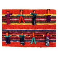 Worry Dolls Notebook covered with Traditional Mayan Fabric Worry Dolls
