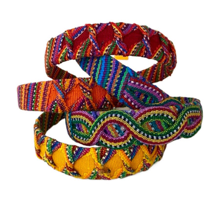 Headband - Handmade in Guatemala using traditional Fabric Worry Dolls
