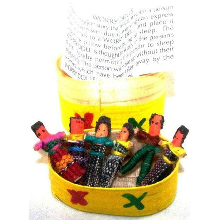 6 Mini Worry Dolls In A Traditional Box Worry Dolls