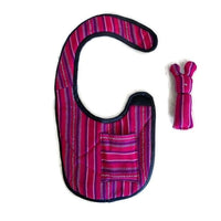 Baby Bibs with Toy - Handmade in Guatemala Worry Dolls