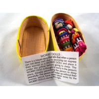 Big Worry Dolls in a traditional box Worry Dolls