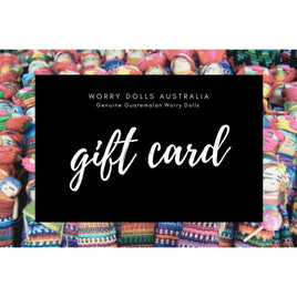 Gift Card Worry Dolls