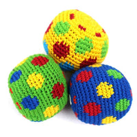Hacky Sacks: Spotty Colourful Design Worry Dolls