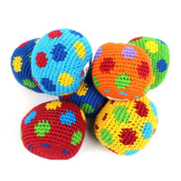Hacky Sacks: Spotty Colourful Design Worry Dolls