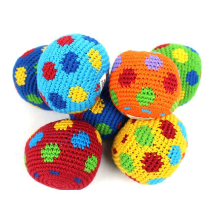 Hacky Sacks: Spotty Colourful Design Worry Dolls