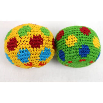 Hacky Sacks: Spotty Colourful Design Worry Dolls