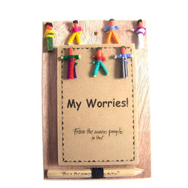 Hanging Worry Dolls Notebook with pencil Worry Dolls