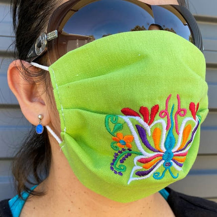 NEW: Embroided Reusable Face Mask - Made in Mexico Worry Dolls