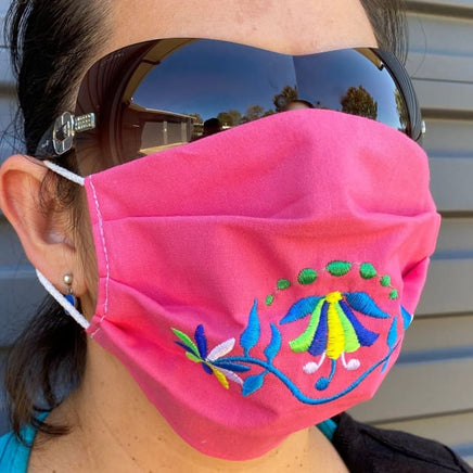NEW: Embroided Reusable Face Mask - Made in Mexico Worry Dolls
