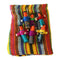 Six Worry Dolls in a handwoven textile bag Worry Dolls